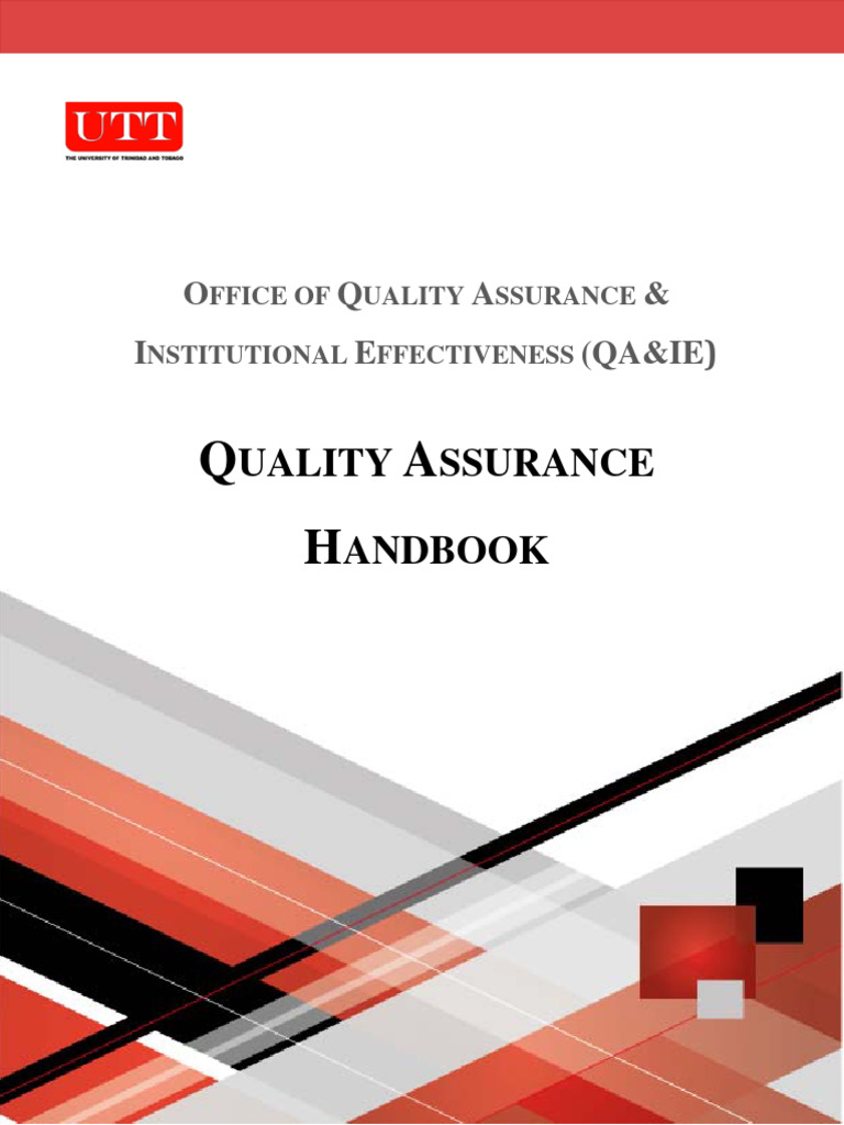 Quality Assurance Handbook Overview | PDF | Quality Assurance | Quality ...