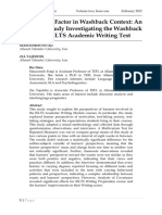 The Learner Factor in Washback Context: An Empirical Study Investigating The Washback of The IELTS Academic Writing Test