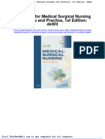 Test Bank For Medical Surgical Nursing Concepts and Practice 1st Edition Dewit