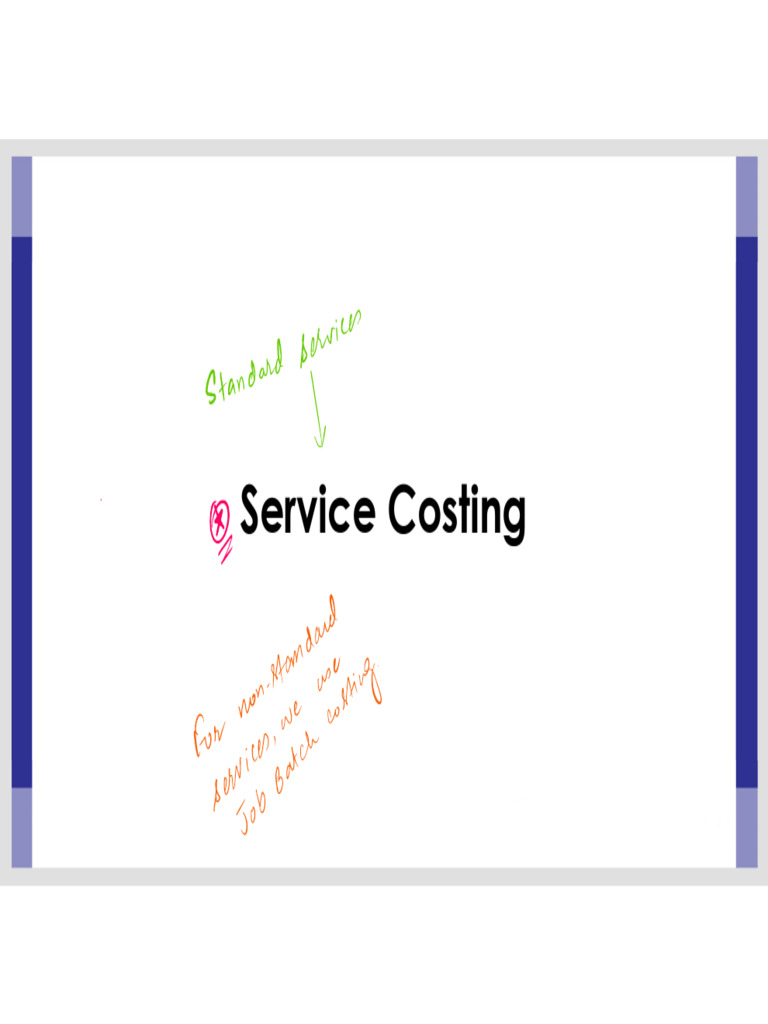 Service Costing | PDF | Bus | Cost