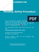 HSE Docs Welding Safety Procedure 1698468959