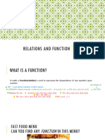 Relations and Function