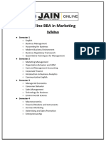 jain-online-bba-marketing-syllabus