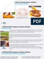 SIT30821 Certificate III Commercial Cookery: SITHCCC035 Prepare Poultry Dishes