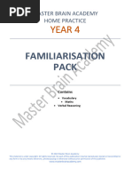 Year 4 - Familiarisation Pack-2022-Answers-14 July 2023