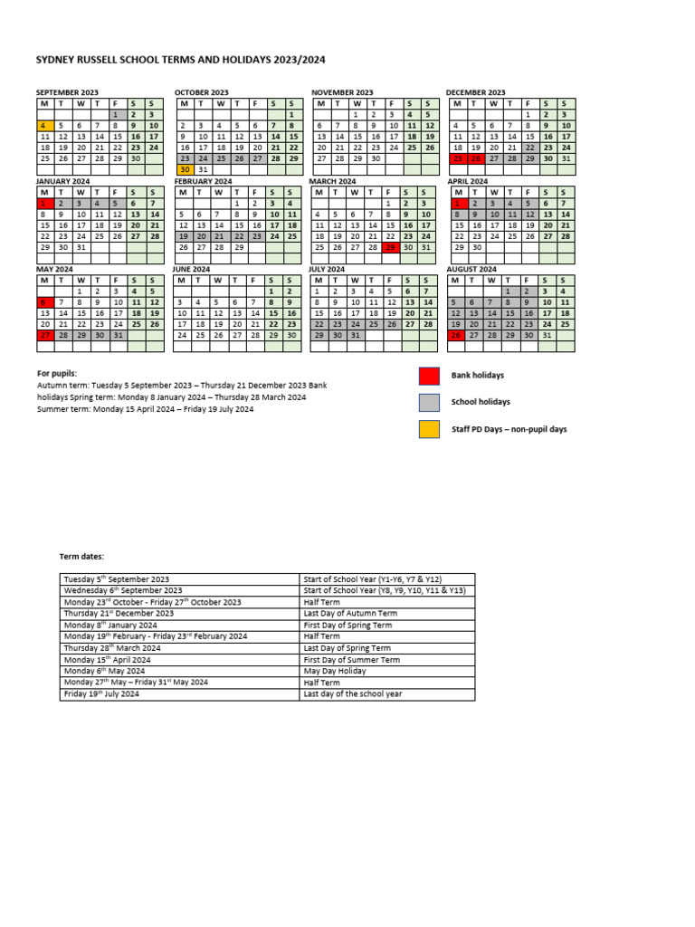 2023 NSW SCHOOL HOLIDAYS PDF visual data 8