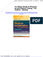 Test Bank For Bates Guide To Physical Examination and History Taking 11th Edition Bickley