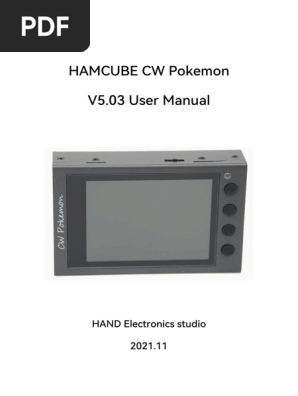 CW POKEMON - V5.03 User Manual | PDF | Computer Keyboard