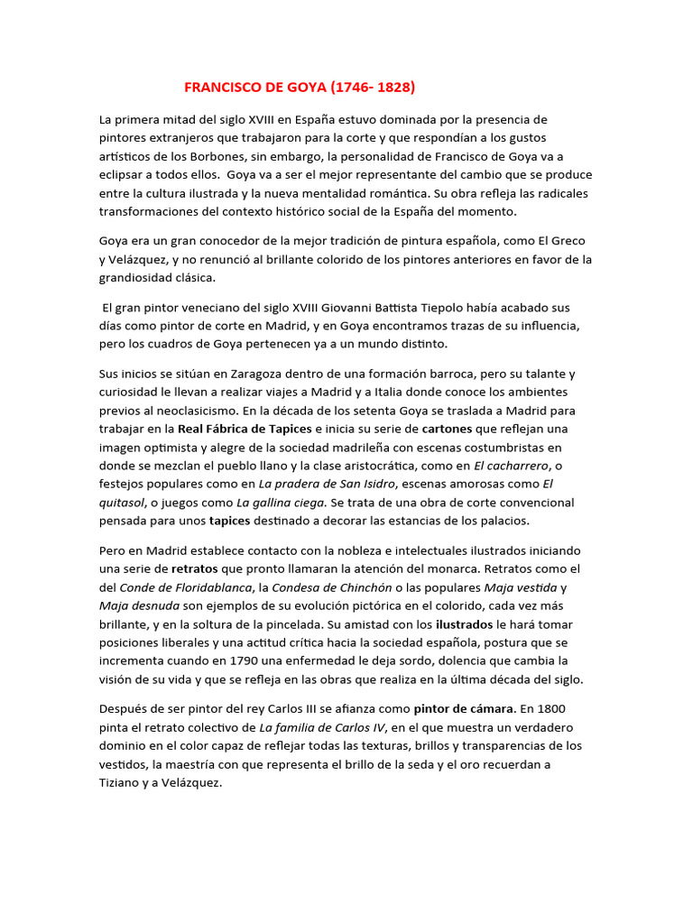 Francisco de Goya | PDF | Francisco Goya | Grabado