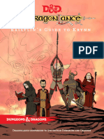 D&D 5E - Homebrew - Dragonlance - Raistlin´s Guide To Krynn