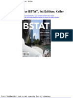 Test Bank For Bstat 1st Edition Keller