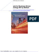 Test Bank For Business Driven Technology 8th by Baltzan