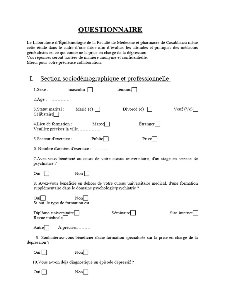 Auto Questionnaire | PDF