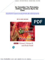 Test Bank For Canadian Tax Principles 2019 2020 Edition Clarence Byrd Ida Chen