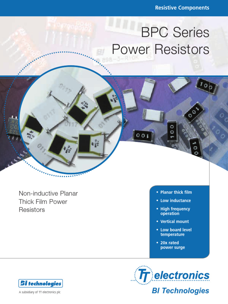 BPC Series Power Resistors | PDF