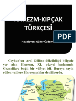 Harezm-Kıpçak Türkçesi Üzerine Kaynaklar