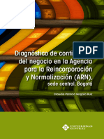 Diagnóstico de Continuidad Del Negocio en La Agencia para La Reincorporación y Normalización (ARN)