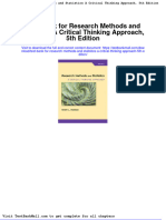 Test Bank For Research Methods and Statistics A Critical Thinking Approach 5th Edition