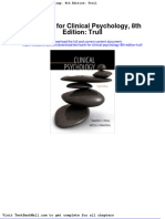 Test Bank For Clinical Psychology 8th Edition Trull