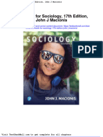 Test Bank For Sociology 17th Edition John J Macionis
