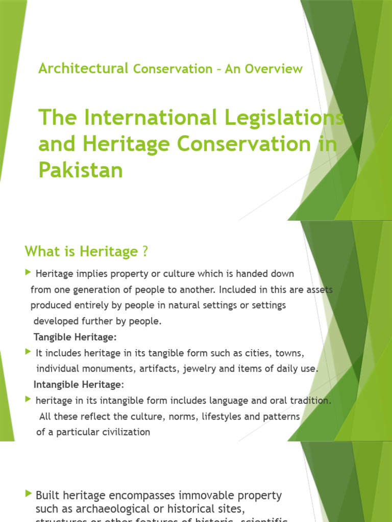 Heritage Conservation in Pakistan | PDF | Social Science