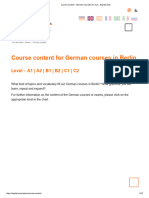 Course Content - German Courses (A1-C2) - Kapitel Zwei