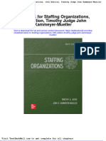 Test Bank For Staffing Organizations 10th Edition Timothy Judge John Kammeyer Mueller