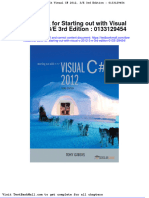 Test Bank For Starting Out With Visual C 2012 3 e 3rd Edition 0133129454