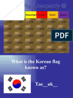 Korean Flag Jeapordy