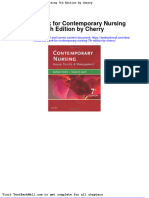 Test Bank For Contemporary Nursing 7th Edition by Cherry