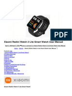 Redmi Watch 2 Lite Smart Watch Manual Auténtico