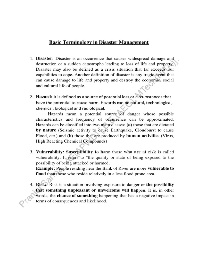Disaster Management Basics | PDF | Natural Disasters | Emergency Management