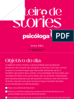 Sexta Feira - Roteiro de Stories - Psicóloga