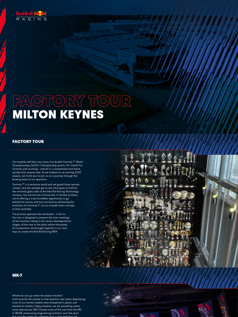 RBR FactoryTourBrochure 2023 | PDF | Formula One | Auto Racing