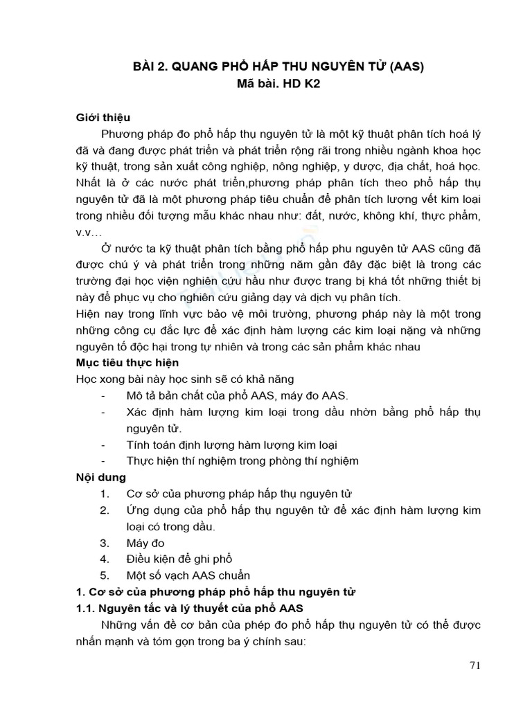 PH AAS | PDF