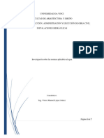 Investigación Sobre Las Normas Aplicables Al Agua