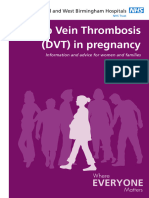 Deep Vein Thrombosis DVT in Pregnancy