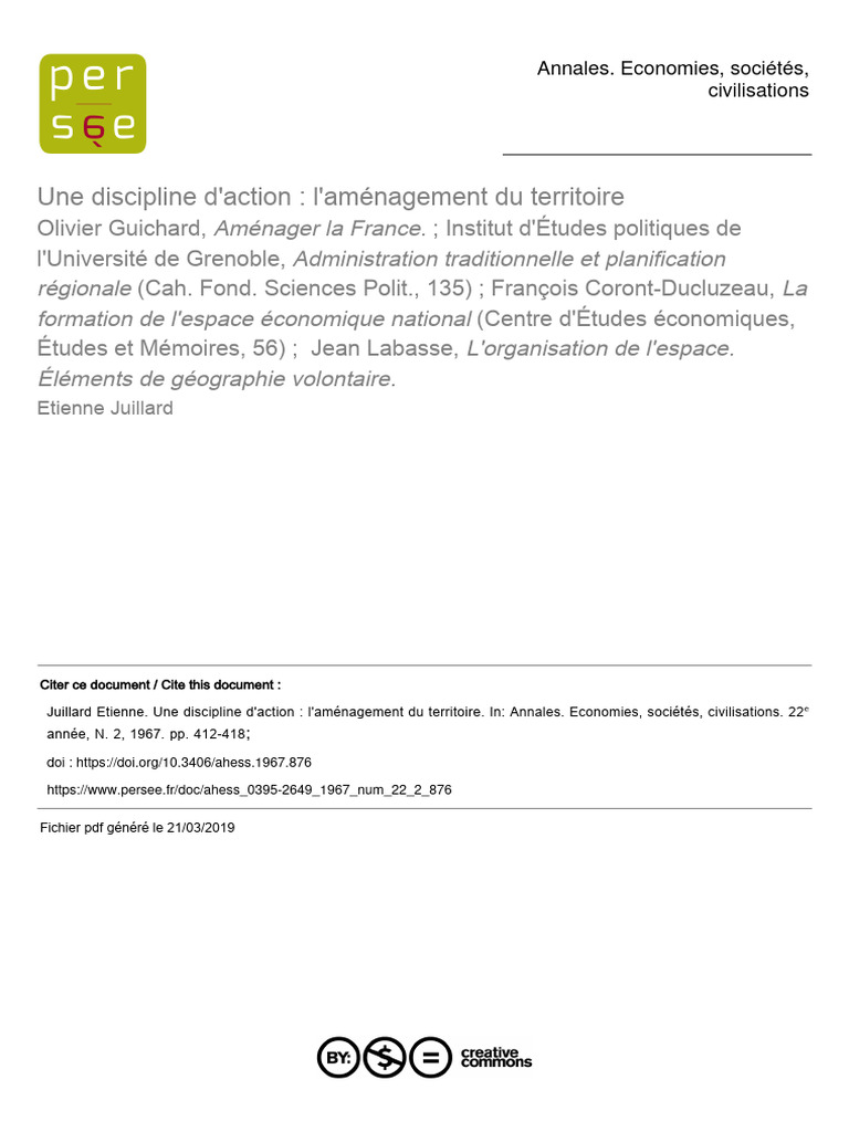 Aménagement du territoire en France | PDF | Géographie | Paysage