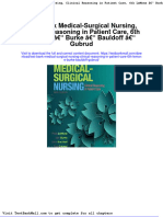 Test Bank Medical Surgical Nursing Clinical Reasoning in Patient Care 6th Lemone Burke Bauldoff Gubrud