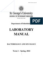 Bacteriology Mycology Laboratory Manual SPRING - 2022