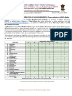 Senior Resident Recuitment Notification 14dec 2023