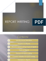 Report Writing