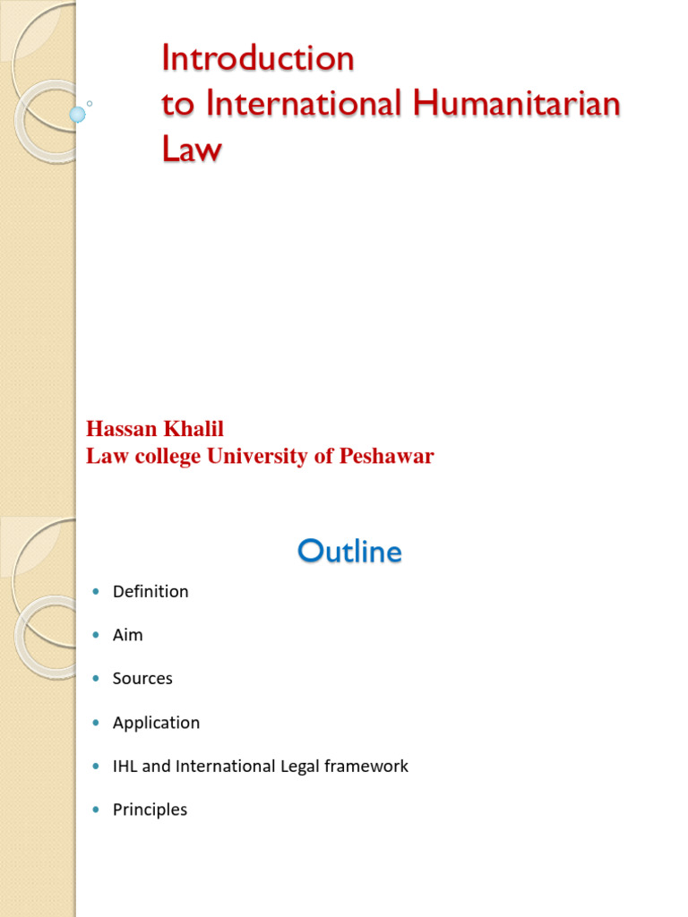 Overview of International Humanitarian Law | PDF | Politics | Social ...