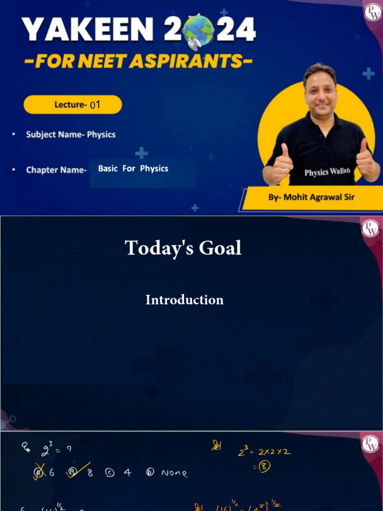 Basic Physics Concepts by Mohit Agrawall | PDF