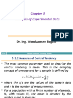 Chapter 5 - Analysis of Experimental Data