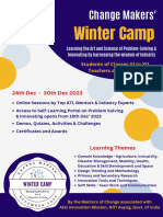 Change Makers' Winter Camp - 2023 Brochure