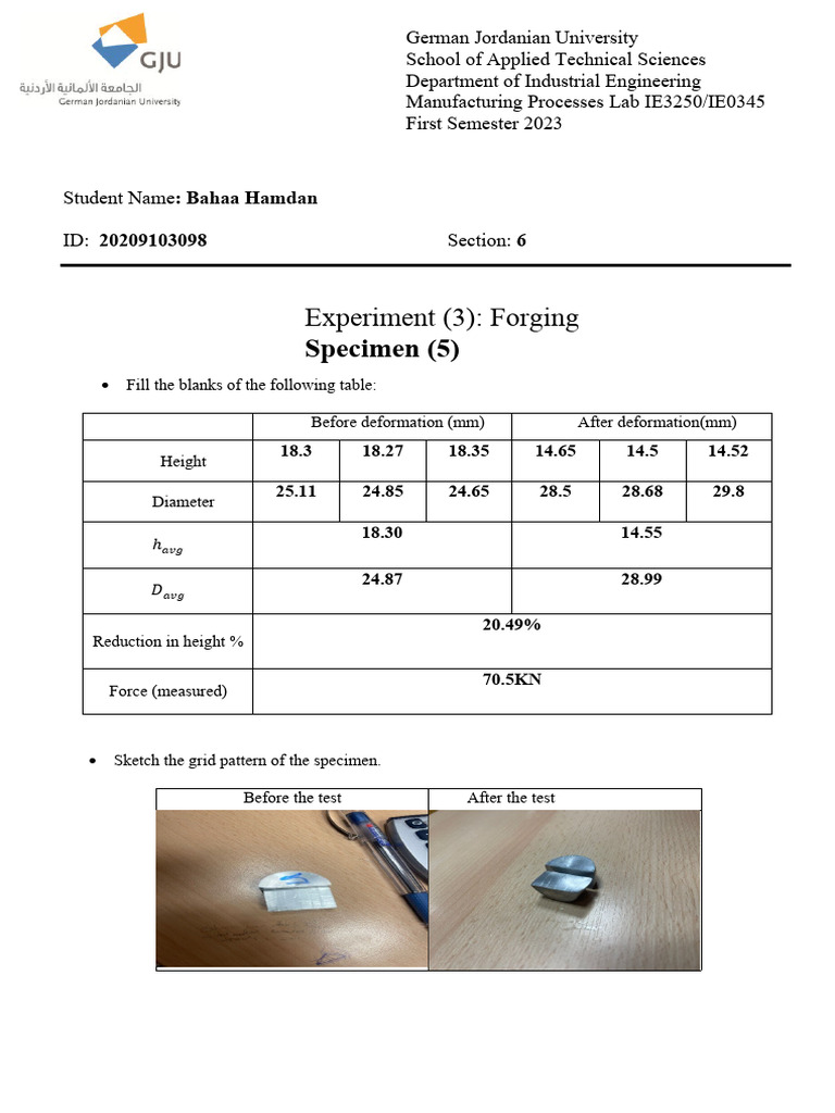 Forging Report | PDF