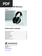 Sennheiser Momentum 3 Wireless Instruction Manual