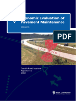 Economic Evaluation of Pavement Maintenance