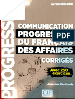 Communication progressive du français des affaires A2_B1 Corrigés